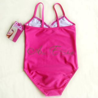 Girl Kids Barbie Princess 2 7Y Swimsuit Swimwear Swimming Costume Tankini Bikini