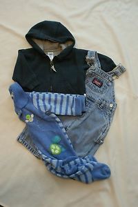 3 Piece Lot of Infant Baby Boy Clothing Size 3 6 Months Old Navy Carter'S