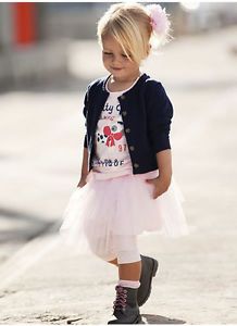 3pcs Kid Toddler Baby Girl Top Coat Tshirt Skirt Tutu Outfit Dress Clothes 0 5T