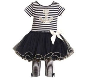 Bonnie Jean Baby Girls Boutique Outfit Size 6 9 Months Sailor Pageant Clothing