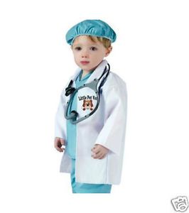 Pet Vet Doctor Set Toddler Kids Boys Girls Costume 3T 4T