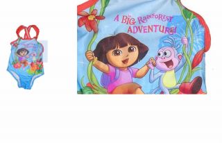 Nickelodeon Baby Girls Dora The Explorer One Piece Swimsuit 12 18 24 mos 4T
