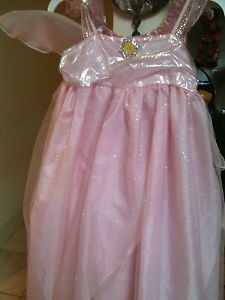 Sz s 6 6X  Costume Dress Baby Tinkerbell Wings Pink