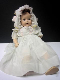 Vintage 1950's 21" Ideal Hard Plastic Baby Doll Working Cryer Vintage Clothing