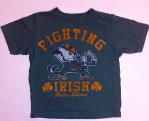 Baby Gap Toddler Tailgate Clothing Green Fighting Irish Notre Dame Shirt Size 3T