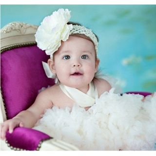 Baby Girl Pettiskirt Wedding Party Dance Tutu Dress 6M 6T Free Headband D002