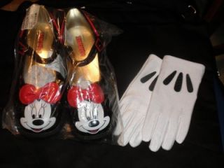 Disney Minnie Mouse Shoes for Girls 13 1 and Gloves