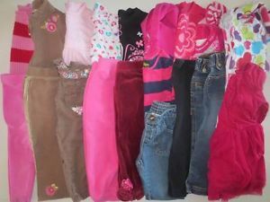 Huge Lot Toddler Girls Size 24 Months 2T Fall Winter Clothes Outfits