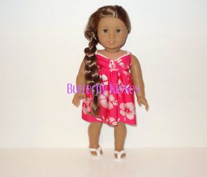 Hawaiian Baby Doll Dress Doll Clothes Made for 18" American Girl Dolls