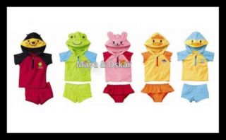 Baby Child Girls 3 Piece Bikini Hat Swimsuit Swimming Costume Wetsuit Sunsuit