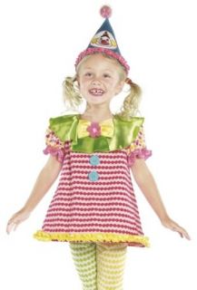 Kids Circus Clown Outfit Girls Toddler Halloween Fancy Dress Costume