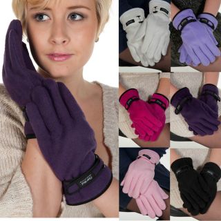 Womens Ladies Winter Warm Polar Fleece Thermal Insulated Thinsulate Gloves