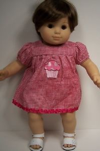 Pink Gingham Cupcake Dress w Panties Doll Clothes for Bitty Baby Girl Twin♥