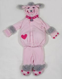Old Navy Girls Size 12 24M Pink Fi Fi Poodle Halloween Costume Puppy Dog