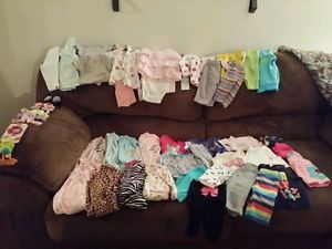 Huge Baby Girl Clothes Lot 0 3 3 6 6 Months