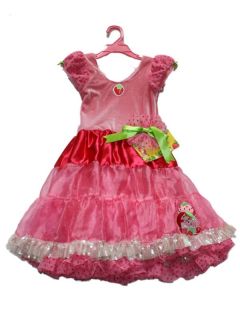 New Toddler Girl Strawberry Shortcake Fantasy Dress Up Halloween Costume 3