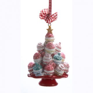 Cupcake Heaven Pink Sugared Tree Christmas Ornament