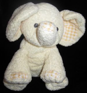 Ty Pluffies Yellow Elephant P'Nut Plush Lovey 2006 Toy