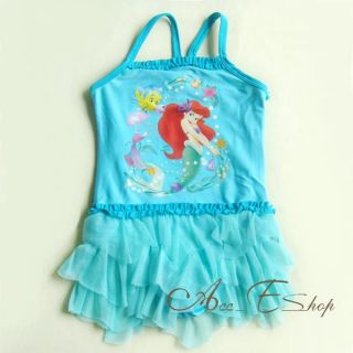 Girls Baby Ariel Mermaid Tutu Swimsuit Bathing Tankini Swim Costume 12M 2T 3T 4T