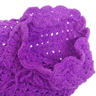Infant Baby Mermaid Crochet Knit Costume Outfit Headband Top Tail Sz 0 12 Months