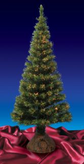 6' Pre Lit Color Changing Fiber Optic Artificial Christmas Tree Multi Lights