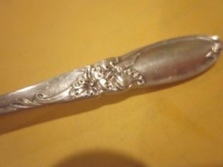 Vintage 1953 Oneida Silversmiths Community Silver Plate White Orchid Baby Spoon