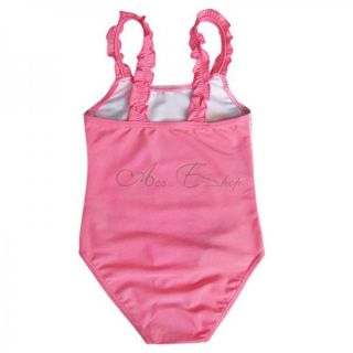 Girls Kids Princess Swimsuit Swimwear Bathing Suit Beachwear Swim Costume Sz 2 7