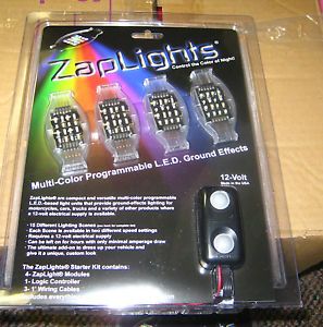 12 Zaplights LED Multi Color Programmable Ground Effects Lights Car Motorcycle