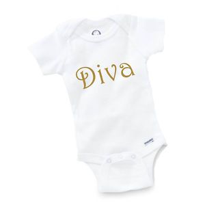Diva Onesie Baby Clothing Shower Gift Funny Cute Toddler Unique Princess Girl