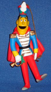 Sesame Street Grolier Guy Smiley Toy Soldier Christmas Ornament Mint in Box