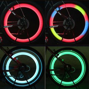New 4X Color Bicycle Bike Cycling Motorcycle Wheel Spoke LED Light Lamp 3 Mode