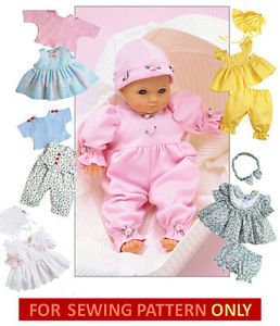 Sewing Pattern Make Baby Doll Clothes for Tiny Tears Bitty Baby Toodles Twins