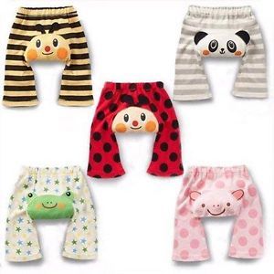 Embroidery Baby Boys Girls Clothing Summer Thin Bottom Pants Panda Bee Patterns