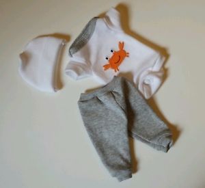 Sculpted OOAK Baby Doll Clothes Bodysuit Cap Micro Preemie Mini Reborn 10