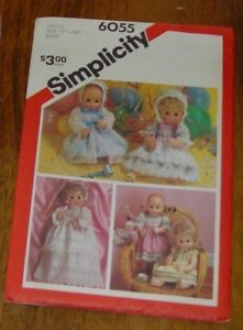 Simplicity 6055 Baby Doll Clothes Pattern