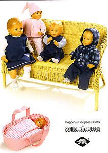 16” 22” Unisex Baby Doll Clothes Basket Carrier Bag Sewing Pattern Burda 8591
