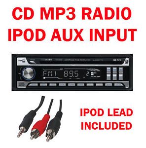Car CD  Radio Stereo Player Tuner Head Unit Face Off iPod iPhone Aux In