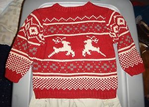 Boys 18 24 Month 2T Christmas Holiday Sweater Pants Baby Gap Old Navy