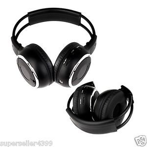 2X Wireless Headphones in Car Pillow Headrest DVD Player IR US Stock