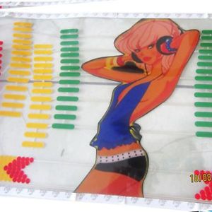 Hot Sex Girl 35" Car Sound Music Activated Equalizer Light Sticker Kit