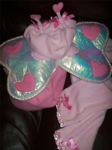Toddler Girls 4T 5T Old Navy Fleece Warm Pink Butterfly Halloween Costume