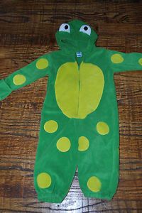 Old Navy Plush Frog Kids Halloween Costume One Piece Size 2T Toddler