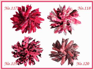 20 Blessing Girl 3 5" Corker Hair Bows Sparkle Ribbon 176 Style Clip A6B
