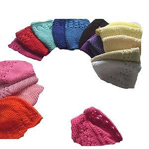 Bulk Baby Clothing Beanie Crochet Kufi Baby Hat Cap Beanie Newborn Girls 5 Pcs