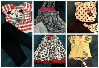 Baby Girl Toddler Clothes Outfits Lot 10 Pcs Size 2T