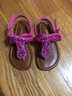 Infant Toddler Girl Size 7 Ponk Sandal New
