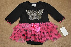 New Infant Easter Pink Girls Tutu Skirt Shirt Dress Set Outfit Clothes 0 3M