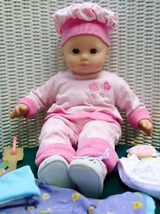 Pleasant Company Authentic American Girl Doll Blue Eyes Bitty Baby with Clothes