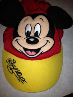 Official Mickey Mouse Toddler Visor Hat Red Yellow Walt Disney World Kids