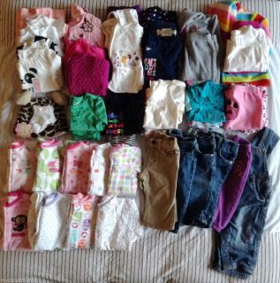 Baby Girl Clothes Huge Lot 6 9M Children's Place Baby Gap Carter's Disney